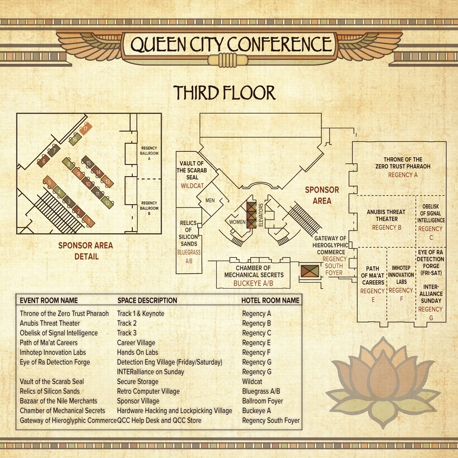Event Floor Plan 3rd floor